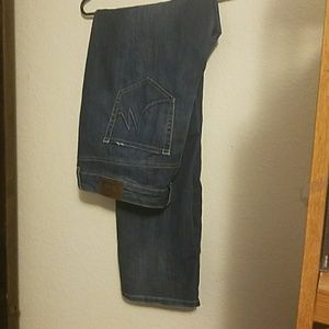 Maurice's straight leg blue jeans size 18 long